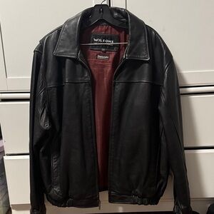 Wilson Black Leather Men's Jacket